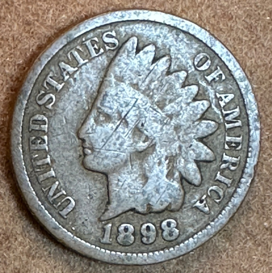 INDIAN HEAD PENNY 1898