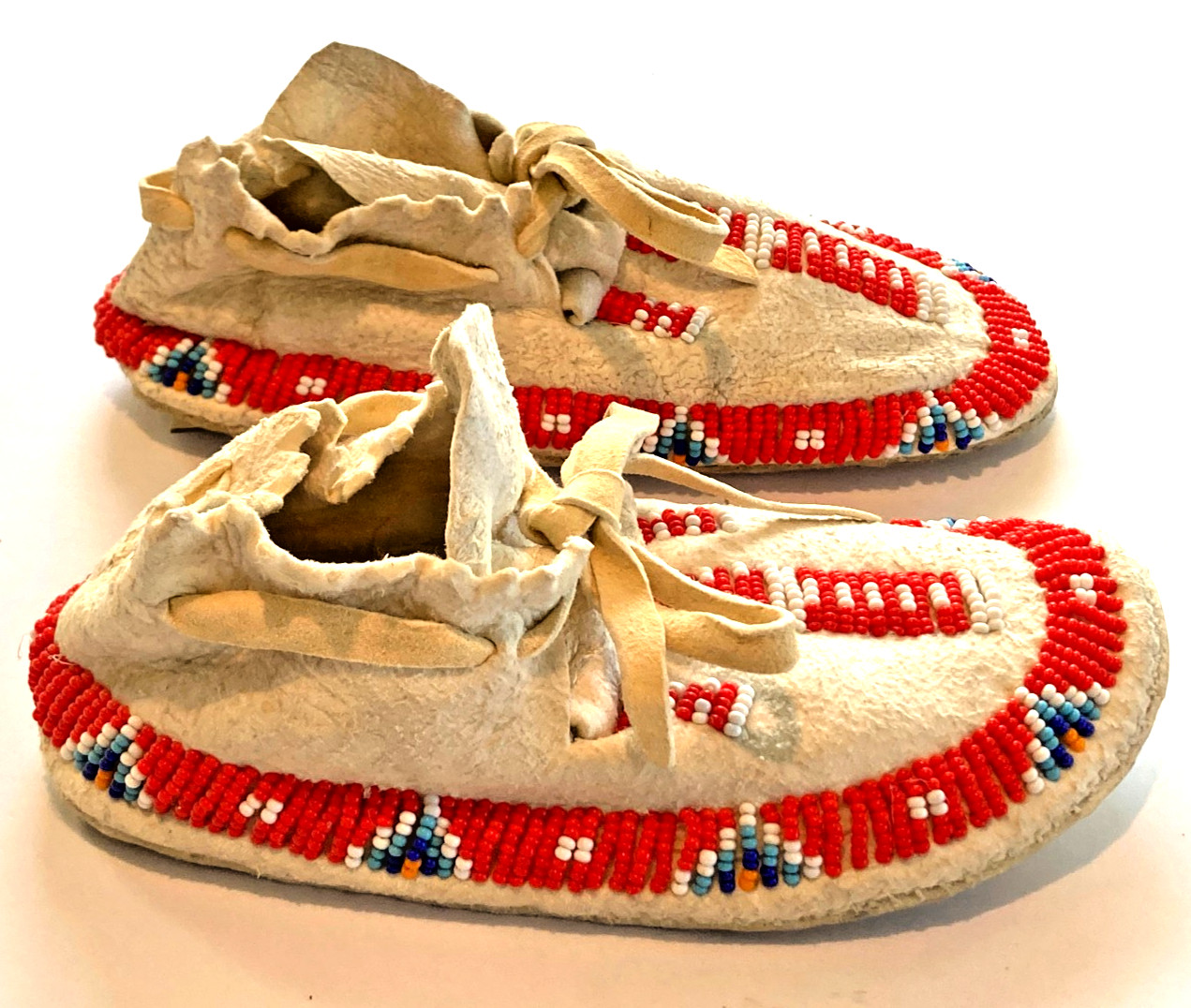 Moccasins - Child's Beaded Moccasins - Traditional Handmade Beaded Moccasins