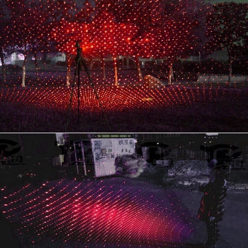 650nm Red Laser Pointer Pen Visible Beam Dot Light & 5 Caps