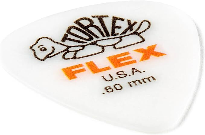 Dunlop Tortex Flex Standard Player's Pack, .60mm, 12 Picks, Orange