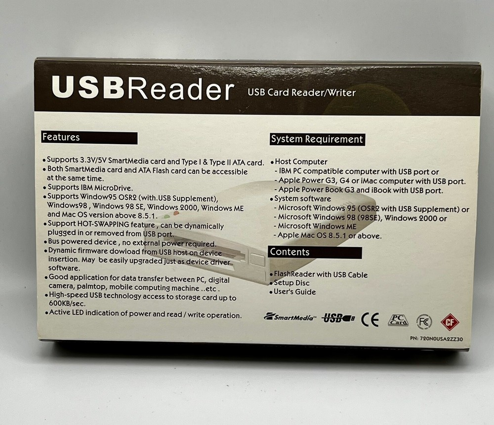 Flash Reader Card Reader Writer Wi-Ex UISA UIS2 UISA2 Not Tested