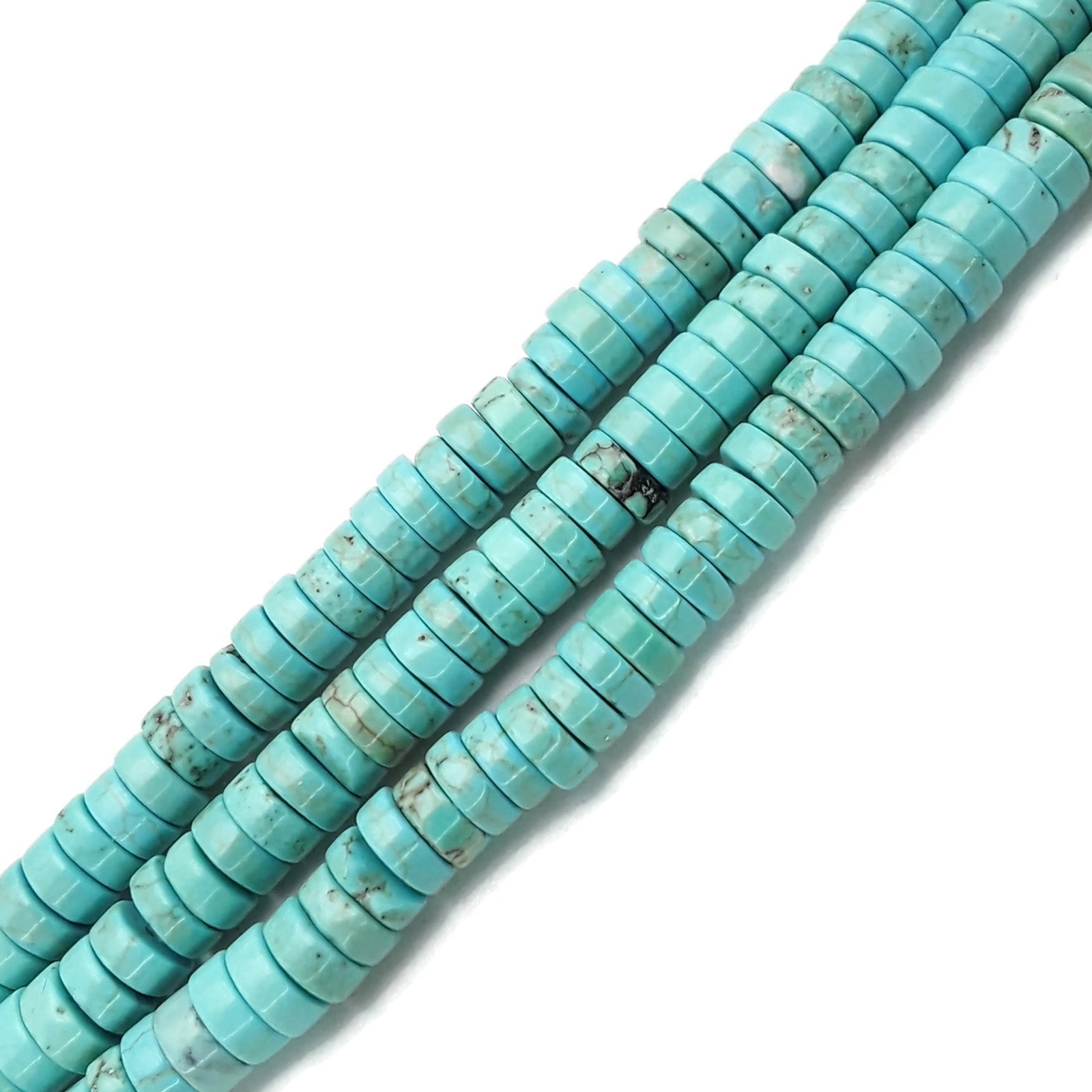 Green Blue Turquoise Irregular Heishi Discs Beads 2x4mm 3x6mm 3x8mm 15.5" Strand