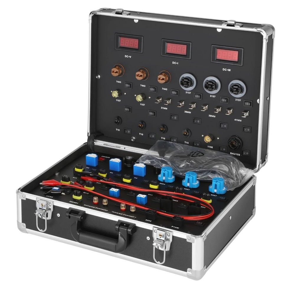 Multifunctional Auto LED Bulbs Tester LED Demo Case with 7- 30V Adjustable Volt