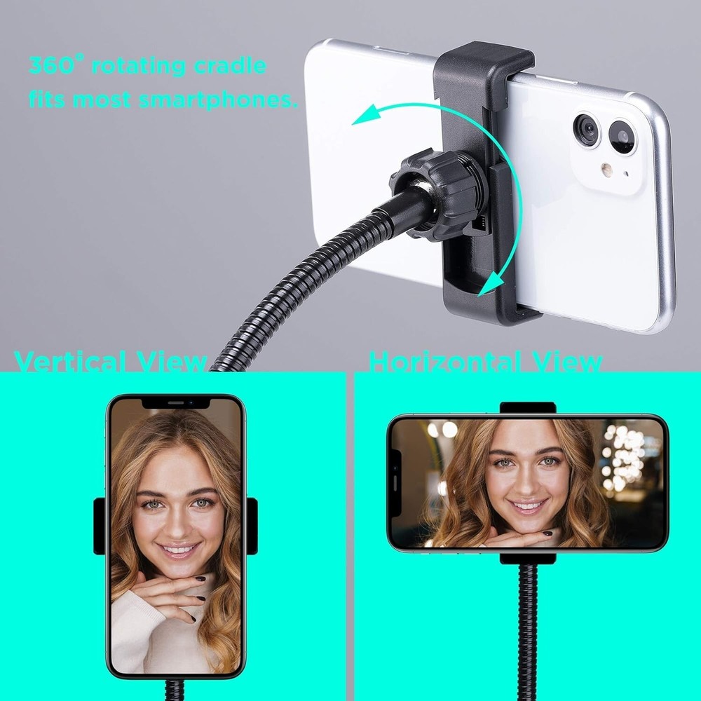 🔥🔥Merkury LED Ring Light Phone Holder w/ Bluetooth, USB Selfie Ring Light🔥🔥