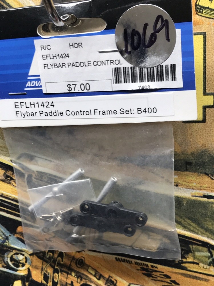E-Flite EFLH1424 FlybarPaddle Control Frame Set B400 OrignalNewInPackage🇺🇸Ship