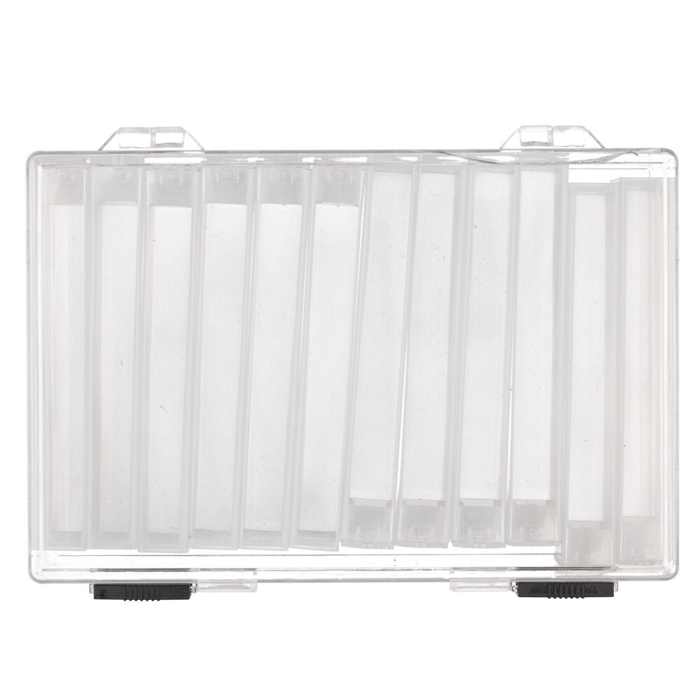 Craft County FlipTop Storage System Box | 12 Clear Plastic Organizing Containers