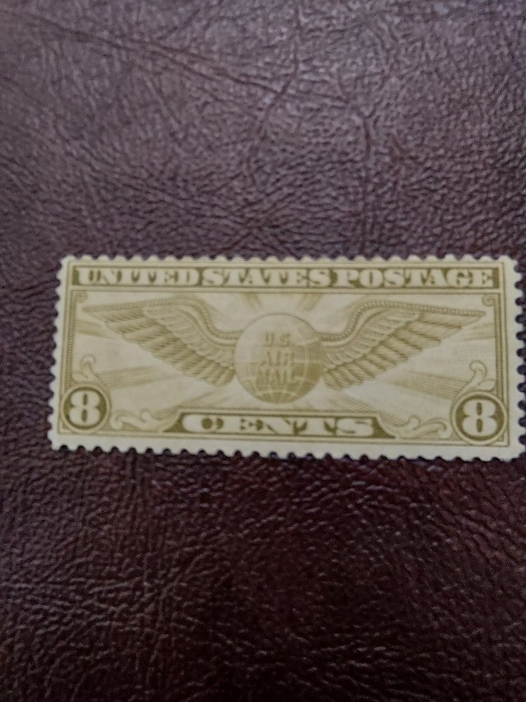 Scott#C17, Airmail 8 Cent Winged Globe, MH, F