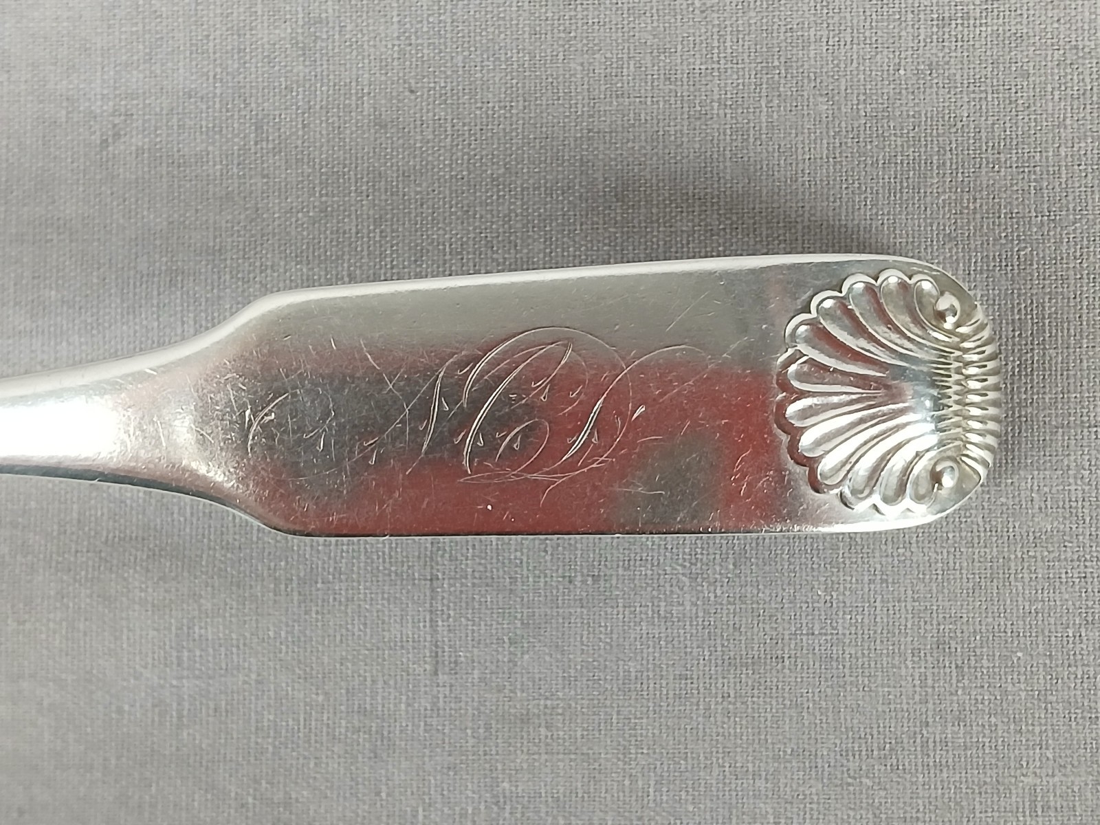 Clark Pelletreau & Upson Charleston SC & NY Coin Silver Spoon C. 1822-1823