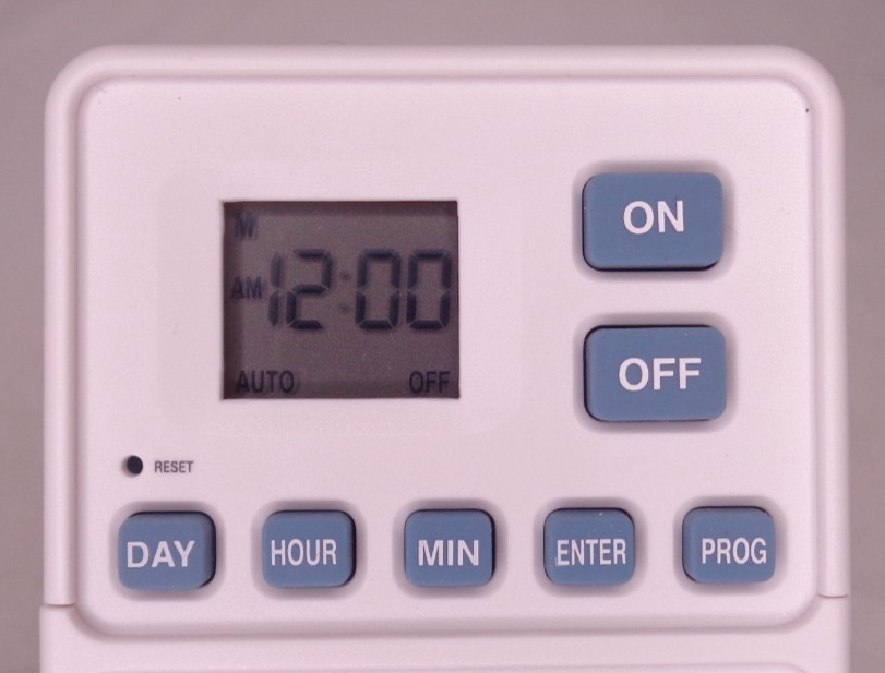 AutoChron Programmable Wireless Wall Switch Timer for Toggle Switch White Blue