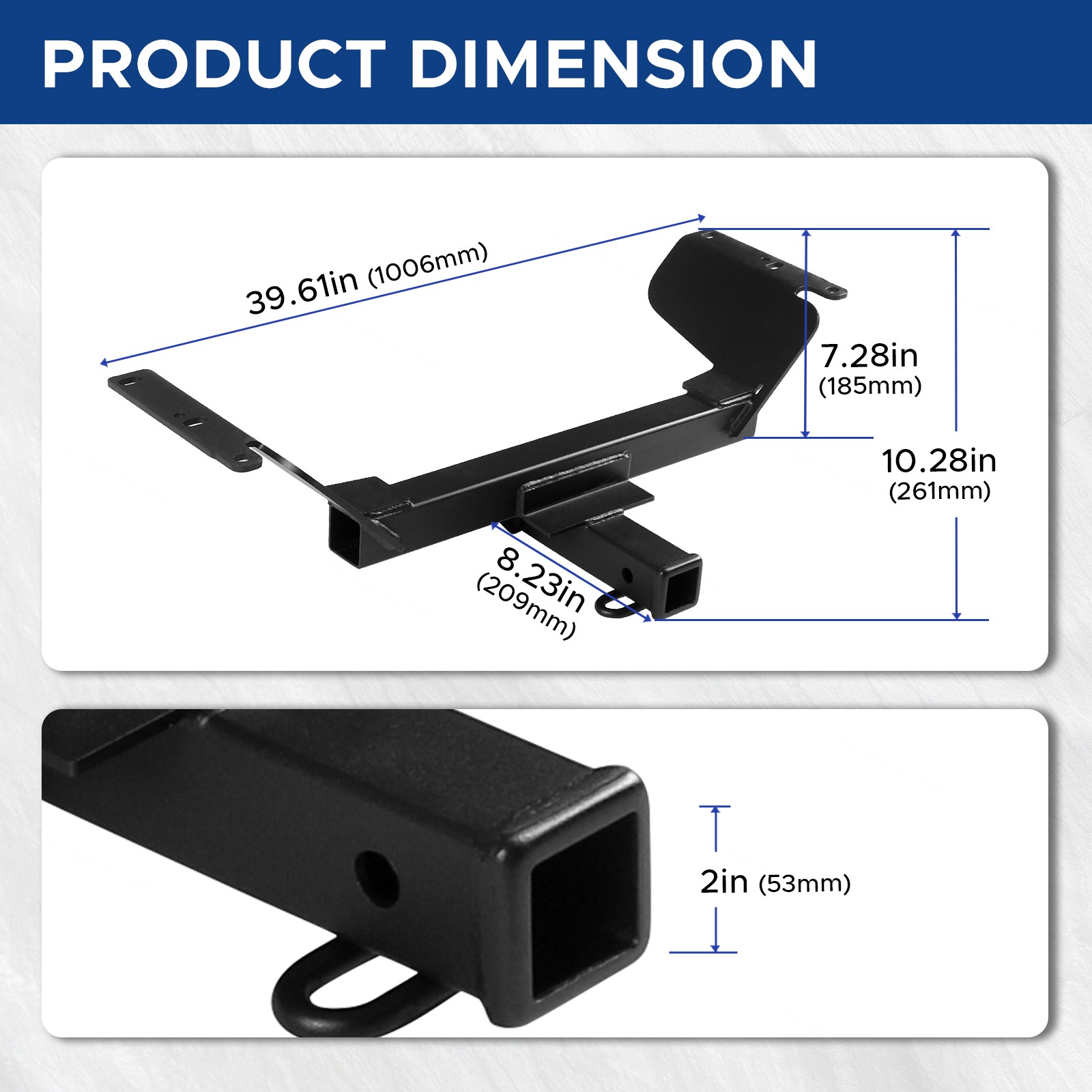 Fit for Chevrolet Equinox 2018-2025/ GMC Terrain 2018-2024 Towing Hitch Receiver