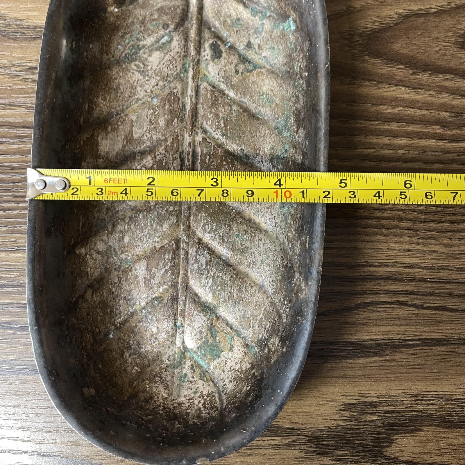 Vintage International Silver Co Leaf Tray Dish Silverplate Handle Candy Nut