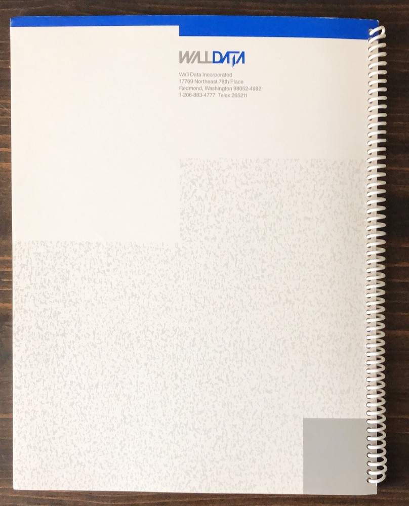 Wall Data CPX 500 SNA SDLC X.25 PAD Users Guide Manual (1987)