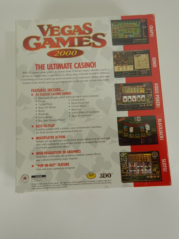 Vegas Games 2000 by 3DO 25 PC Games