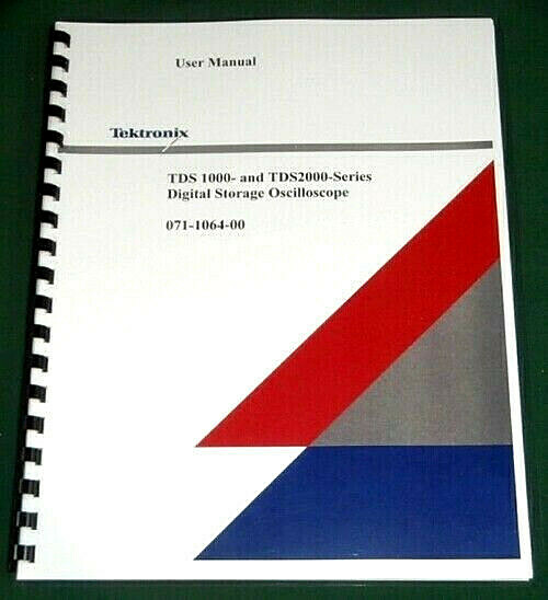 Tektronix TDS 1000 / TDS 2000 User Manual: Comb Bound & Protective Covers