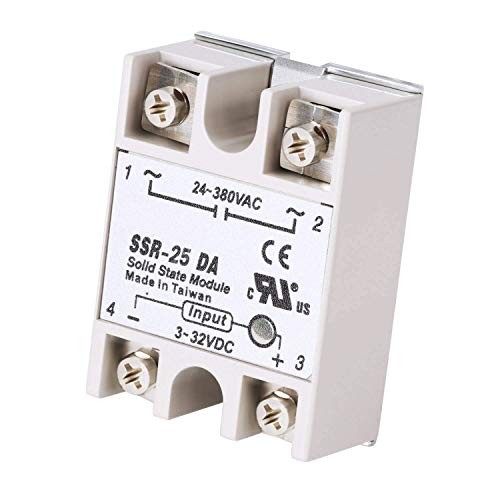 2pcs 25A 250V Solid State Relay Module SSR-25DA