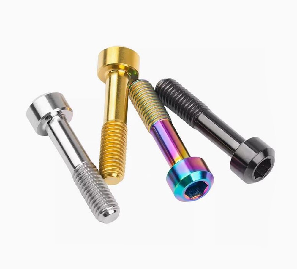 M5x23mm Titanium Bolt Round Socket Hex Head Half threaded Screw for Bicycle Disc