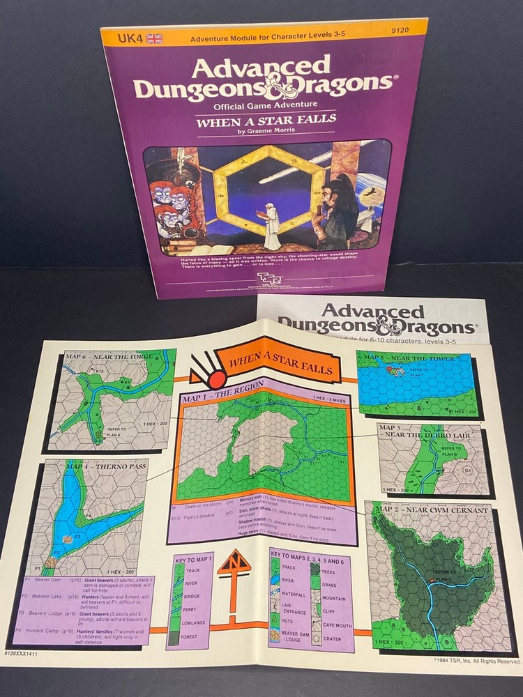 AD&D - When A Star Falls - Module UK4 - TSR 9120 - 1984 - VF