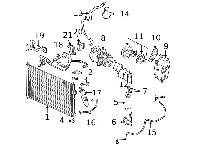 Genuine Honda A/C Pipe 80331-S5D-A11