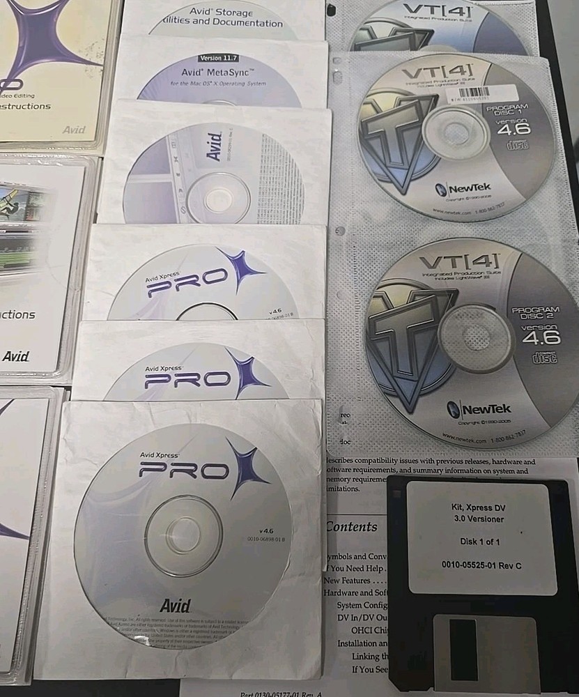 Video Editing Software Lot: Avid Express Pro, Avid Express DV, NewTek VT4