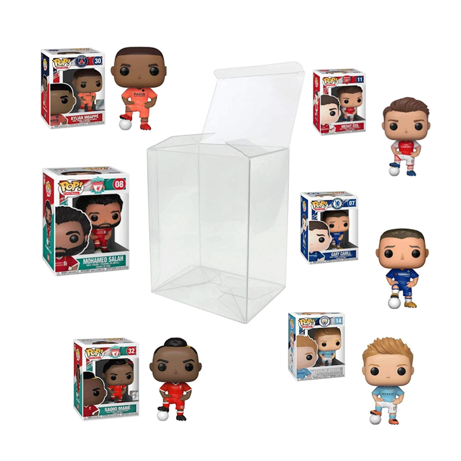 Lot 5 20 50 100 Pop Protector Cases (0.4mm) for 4" Funko POP! Vinyl Figures Box