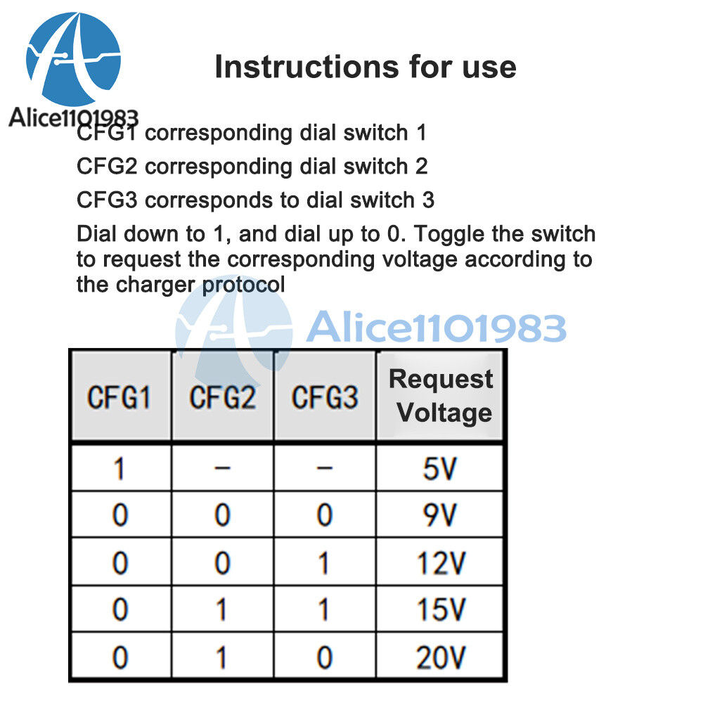 1-10PCS USB-C PD Trigger Board Module PD/QC Decoy Board Fast Charge USB Type-C