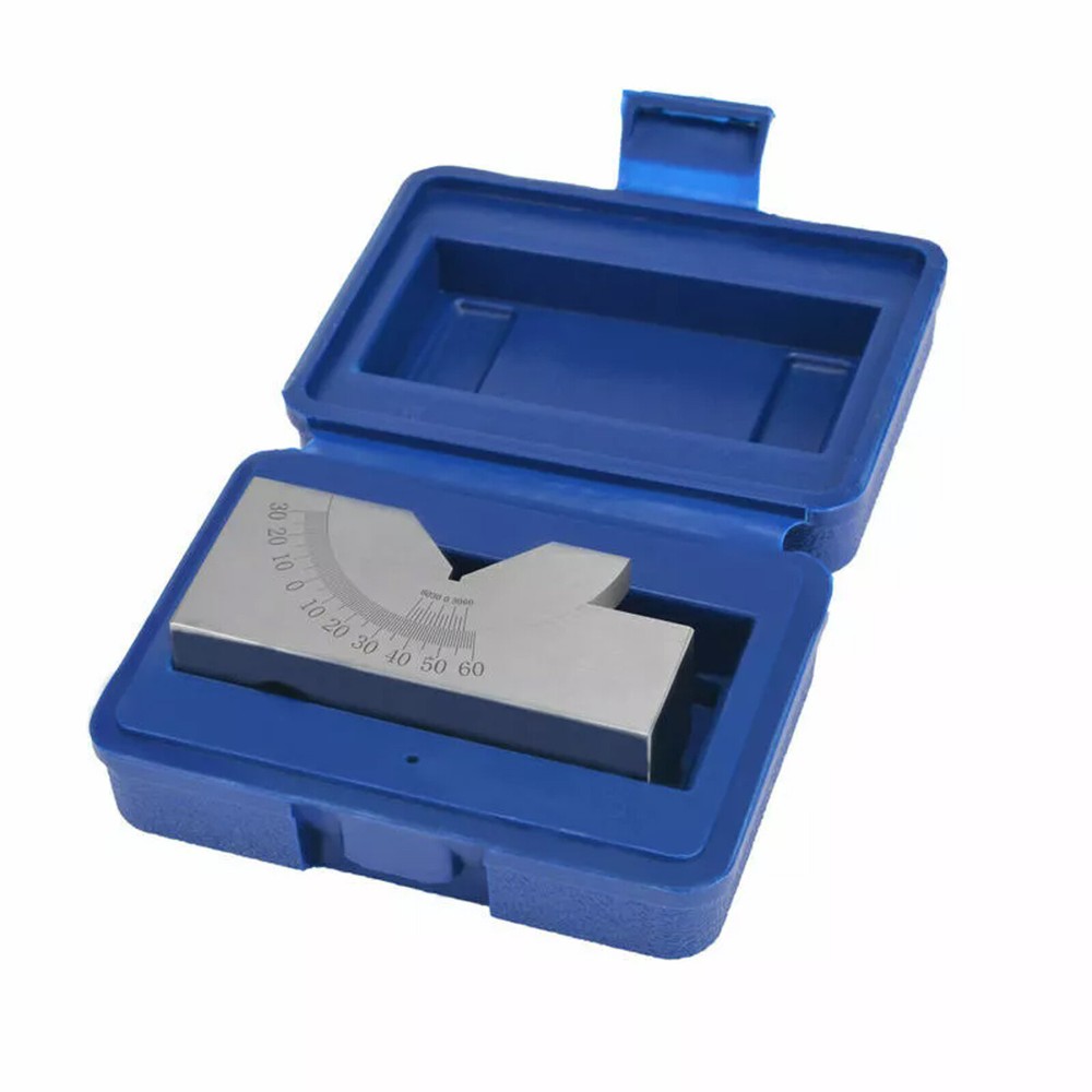 Adjustable Angle V Block 0 to 60° Precision Gauge Micro Milling Setup & Wrench