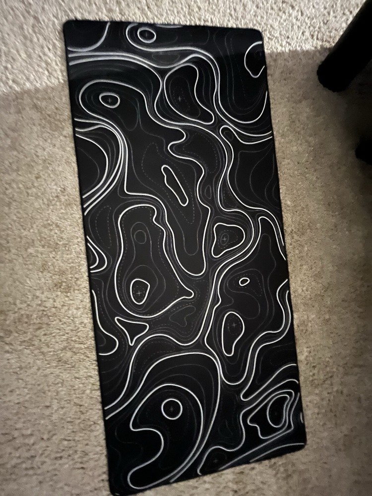 Black Topographic Mouse Pad
