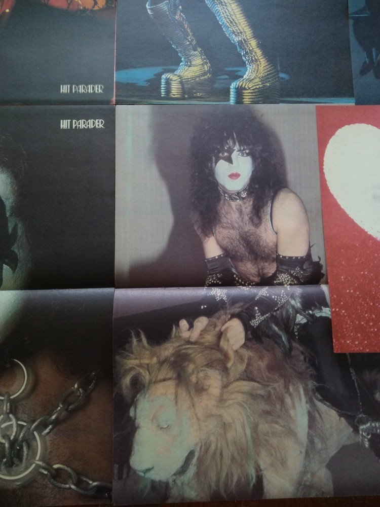 KISS Vintage HIT PARADER Magazine Centerfolds. 8 total. Excellent!