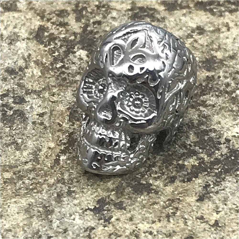 10 Pcs Stainless Steel Skull Lanyard Bead Knife Paracord Bracelet Necklace Beads