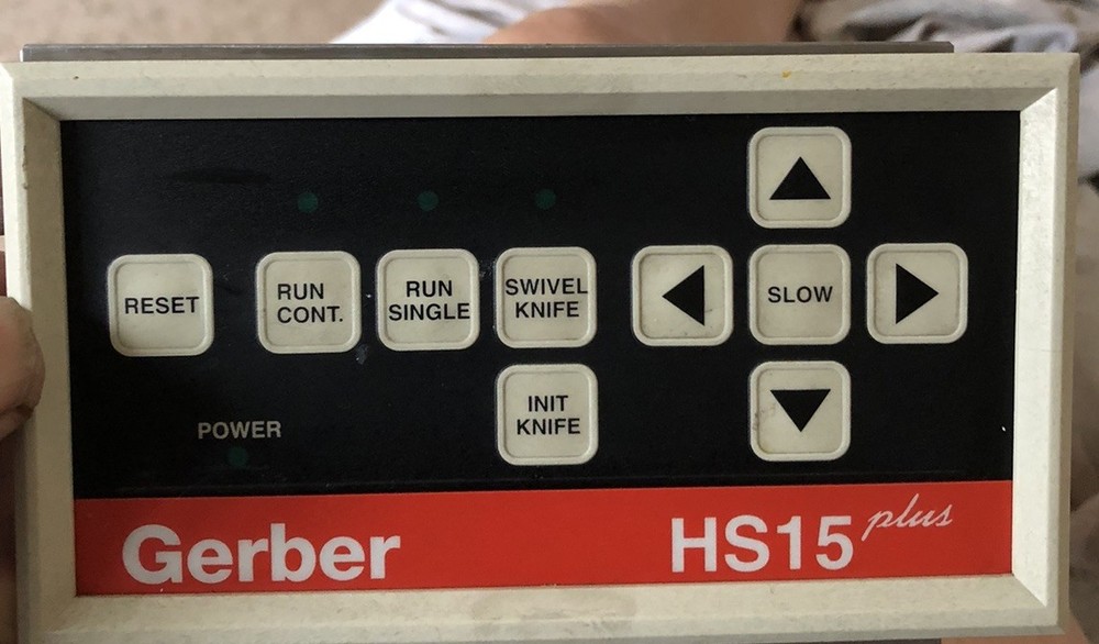 GERBER HS15 Plotter - Control Pad Jog Buttons Screen P32758C