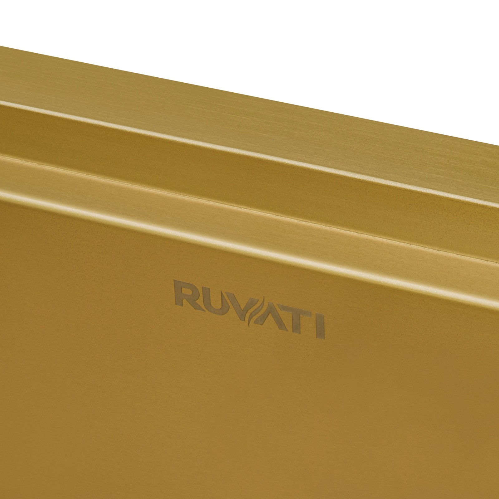 Ruvati 33" Matte Gold Workstation Undermount Single Bowl Kitchen Sink- RVH6533GG