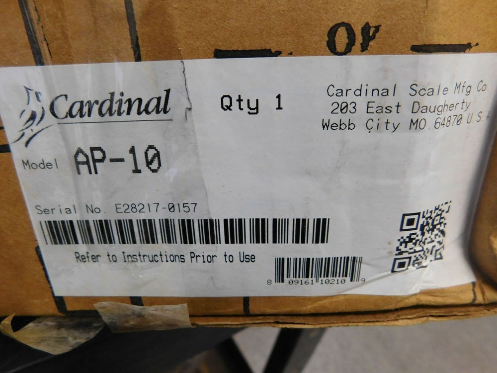 Cardinal Detecto Digital Portion Control Scale 10 Lb. Cap LED AP-10