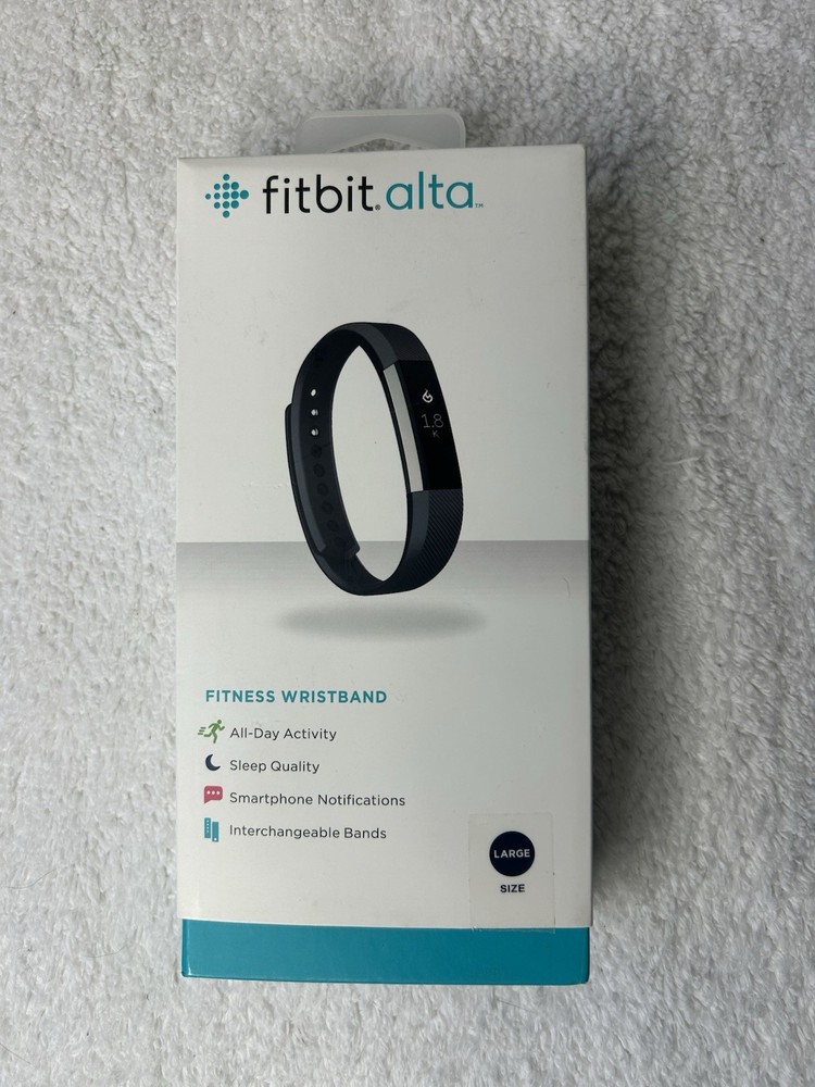 Fitbit Alta Heart Rate Activity Tracker, Sleep, Notifications, Black L/G