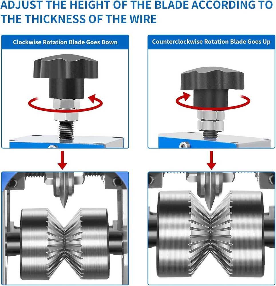 Reliable Wire Stripping Machine for Multiple Wire Types - Hand Crank & Drill
