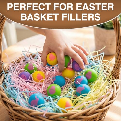 Easter Brights Bouncy Balls, 48 Piece