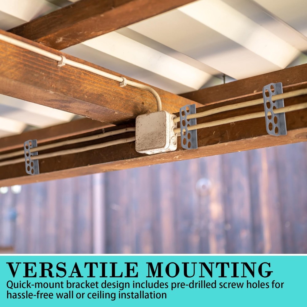 50 Pack Cable Chase-Wire Bracket, Cable Support Wire Bracket Holder for NMB E...