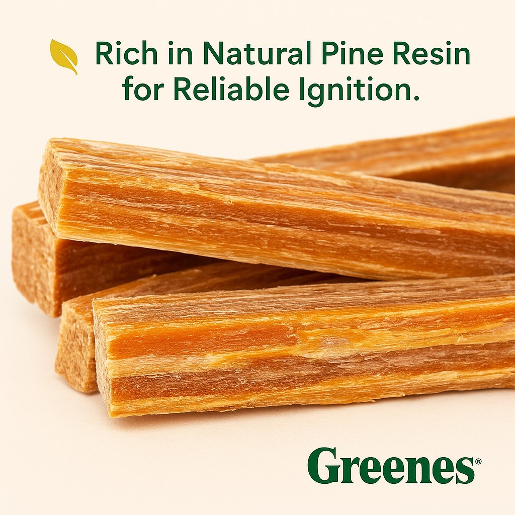 Greenes Fence Fatwood Fire Starter – 50 lb Box, 100% Natural Resin Pine Kindling