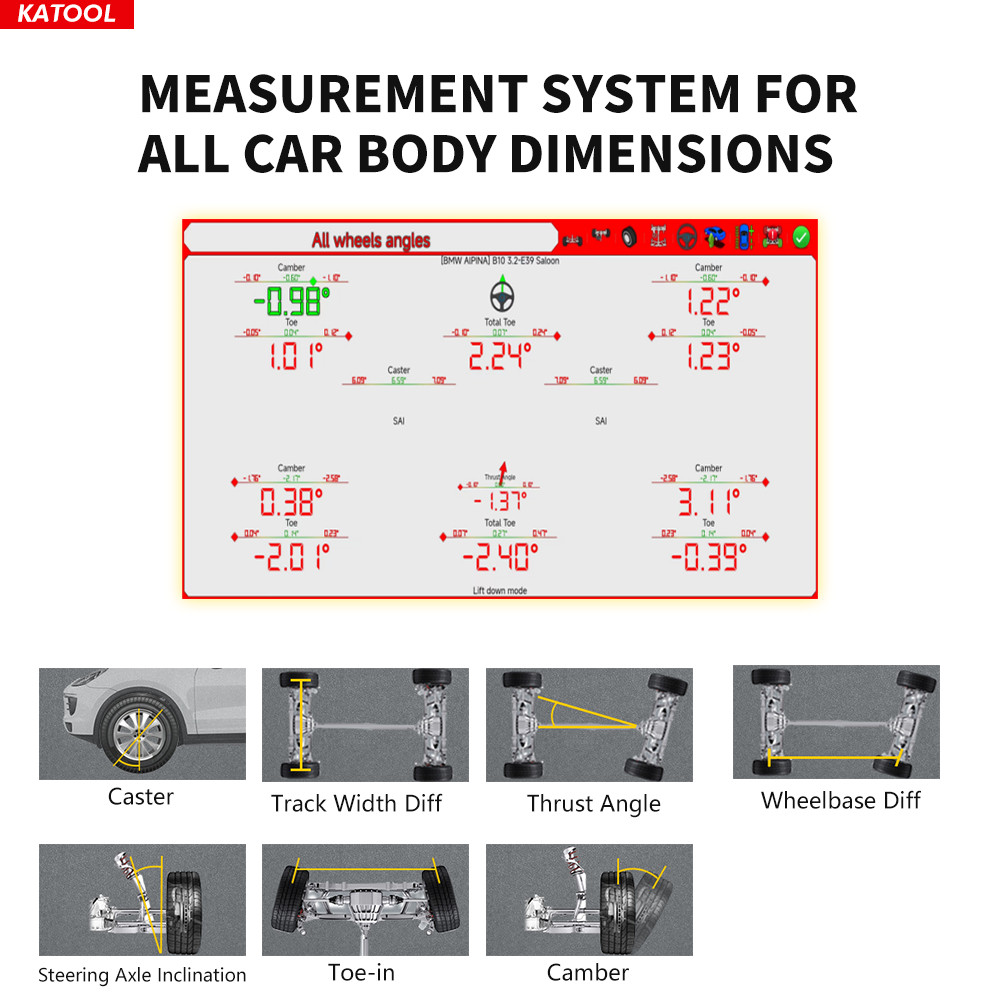 Fully Automatic Wheel Alignment Machine 3D Wheel Aligner Wheel Alignment System