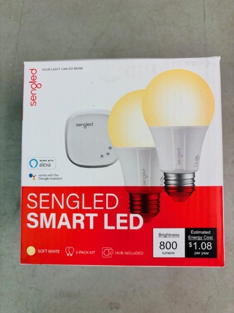 Sengled Smart LED Soft White A19 Starter Kit (2-Pack) with hub