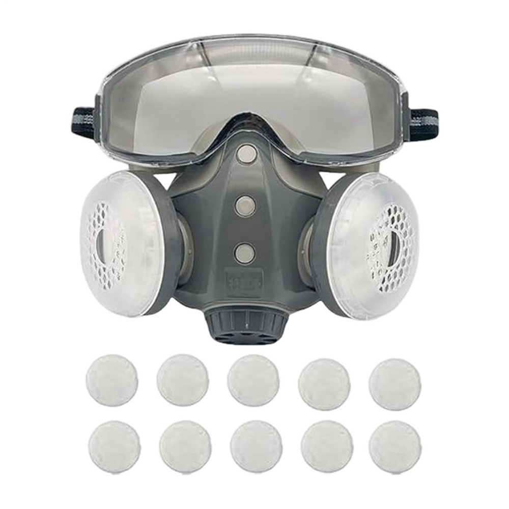 Dustproof integrated respirator Full Face Protective Filter with Goggles