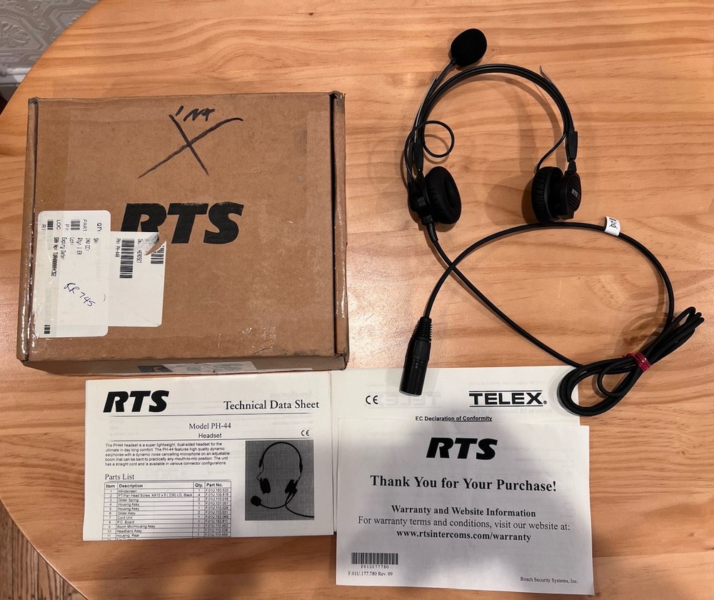 Telex RTS PH-88 R5 - Lightweight RTS Single Sided Intercom Headset