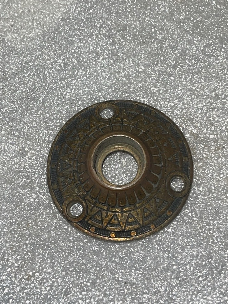 Antique Sargent Solid Brass Door Knob Rosette.