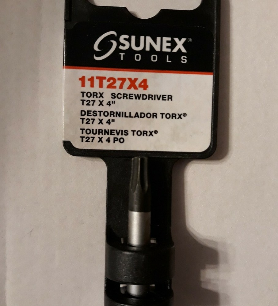 Sunex Tools Torx Screwdriver 11T27X4 New