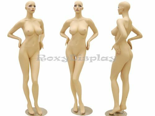 Sexy Big Bust Female Fiberglass mannequin Fleshtone Dress Form Display #MD-ACK1X