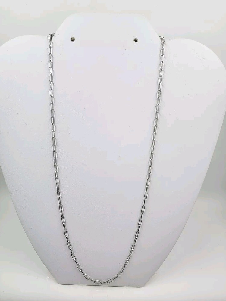 Sterling Silver Paperclip Link Chain