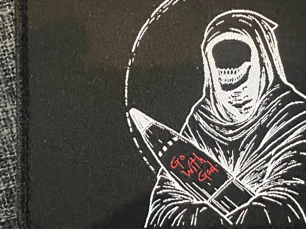 White Phosphor "Omen" Patch XL 3 x 5 Variant