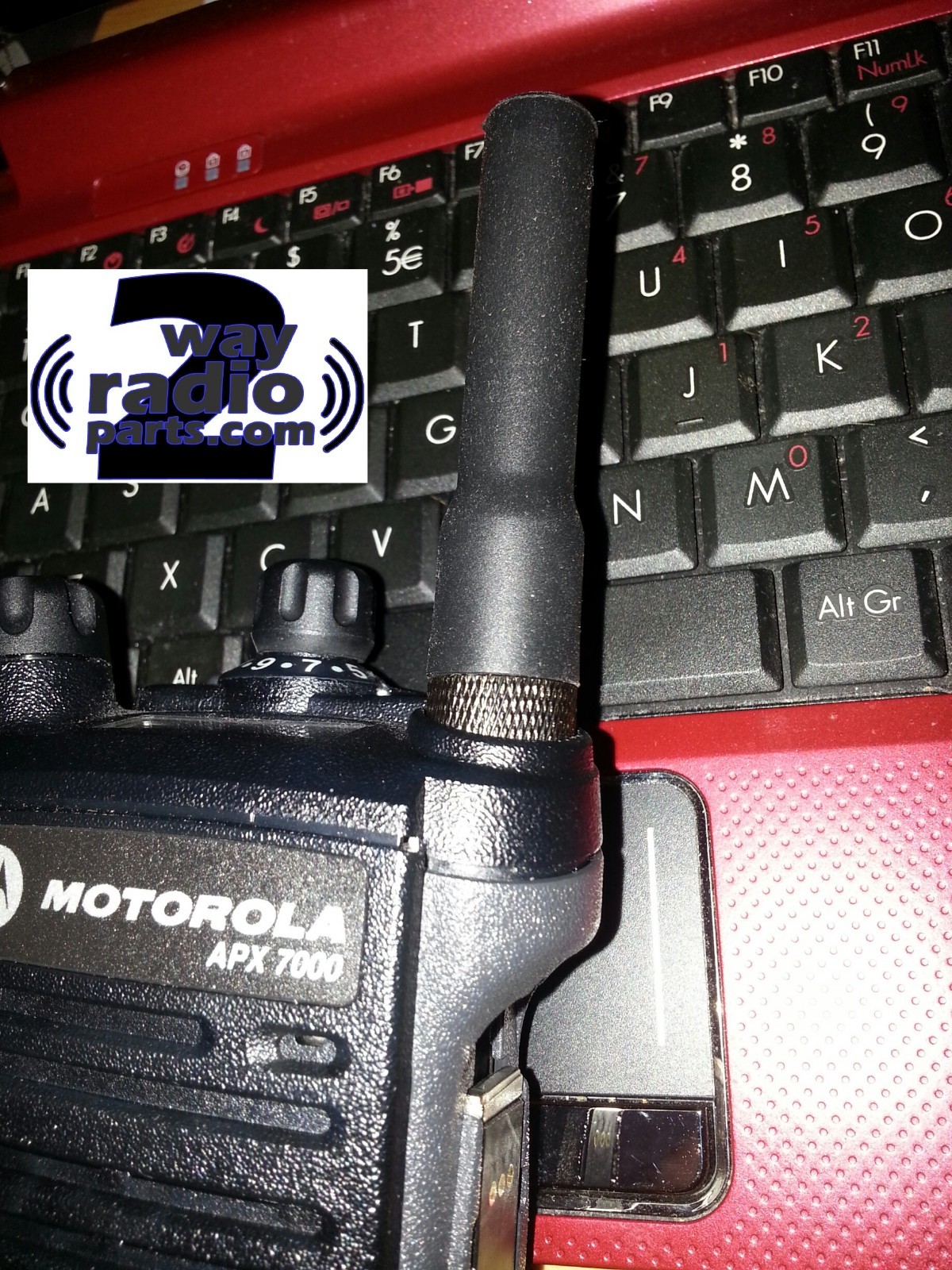 Short STUBBY Black Antenna for MOTOROLA APX8000 VHF (136-174), UHF (400-520) GPS