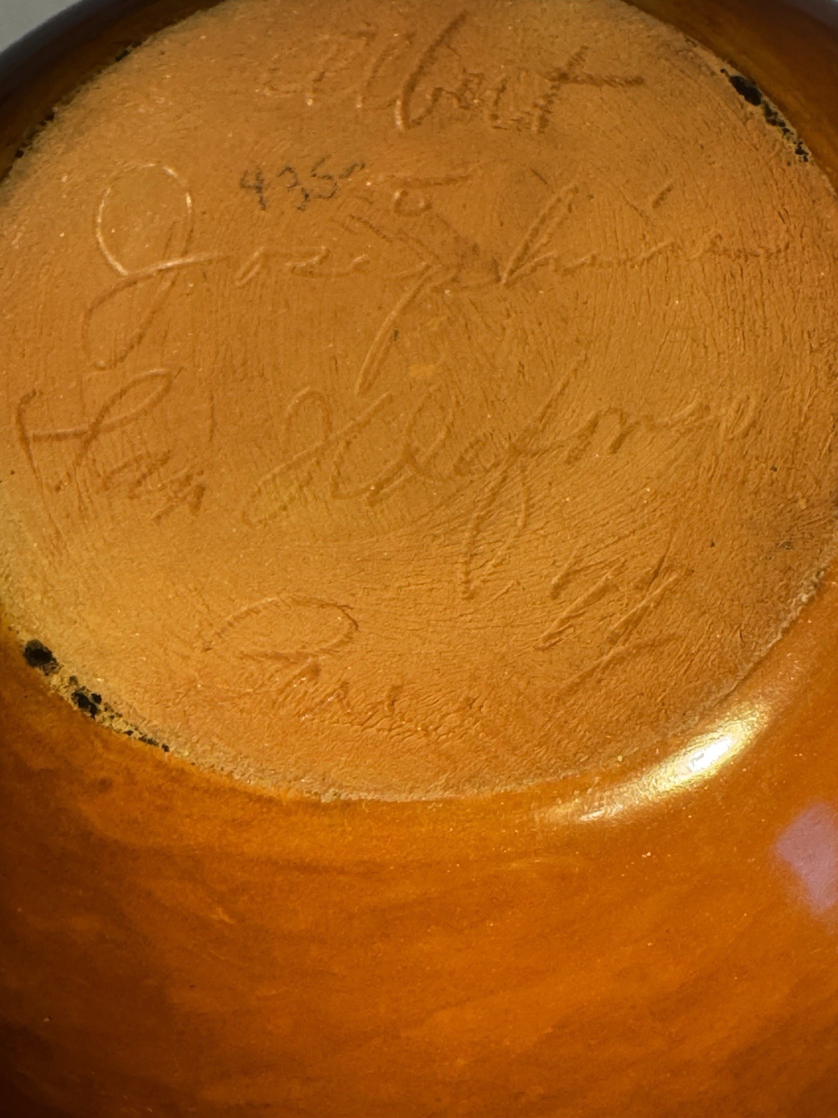 VERY FINE Albert & Josephine Vigil Red Pottery Vase San Ildefonso Pueblo 6"