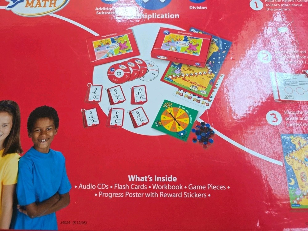 Hooked on Math Multiplication Workbook Open Box
