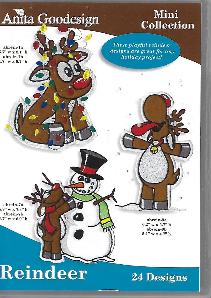 Anita Goodesign Mini Collection - Reindeer (CD-ROM)